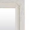 This tall ornate white mirror is available to purchase here at The Mirror Man