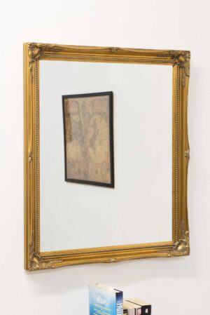 Gold Bathroom Mirror - 71x61cm - Doniford View2