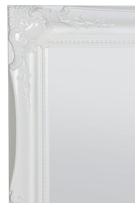This white leaner mirror is available to purchase here at The Mirror Man
