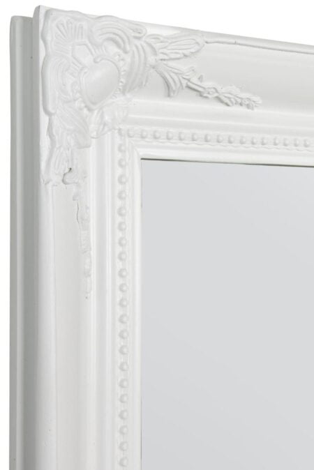 This long white wall mirror is available to purchase here at The Mirror Man