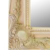This cream full length mirror is available to purchase here at The Mirror Man