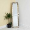 This silver floor mirror is available to purchase here at The Mirror Man