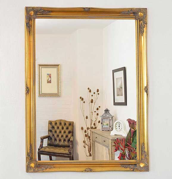Cannington 117x91cm Gold Wall Mirror
