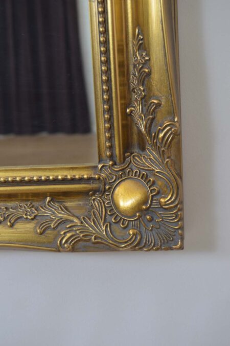 This full length gold trim mirror is available to purchase here at The Mirror Man