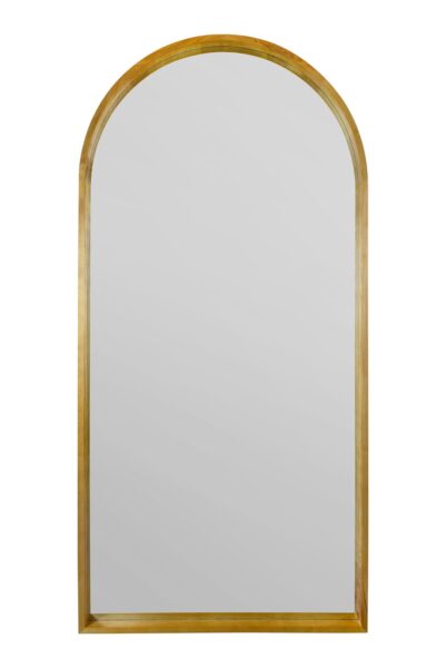 Sun-Kissed Grain Arched Oak Full-Length Mirror - 200x100cm - Oakfen View2