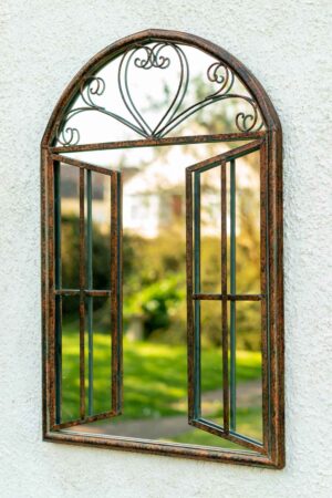 This rustic window mirror is available to purchase here at The Mirror Man