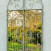 Brockley 102x61cm Floral Scroll Garden Gate Mirror