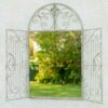 Countisbury 102x61cm Floral Scroll Garden Gate Mirror