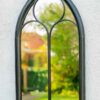 Selworthy 112x61cm Black Gothic Outdoor Mirror