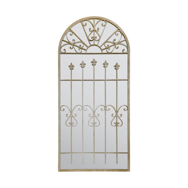 Fairytale Fleur-De-Lys Gothic Arch Mirror - 160x75cm - Dulverton View3