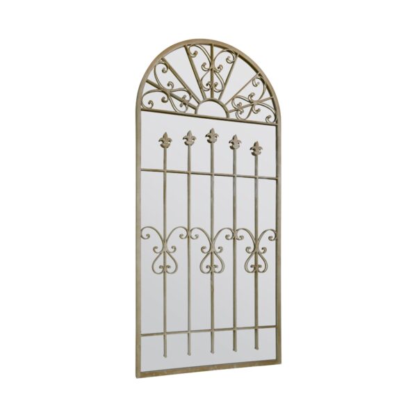 Fairytale Fleur-De-Lys Gothic Arch Mirror - 160x75cm - Dulverton View4