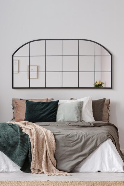 Industrial Arch Vintage Multi-Paneled Mirror - 174x85cm - Luxborough View2