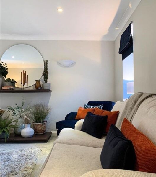 Large Round Mirror - 100cm - Clovelly View2