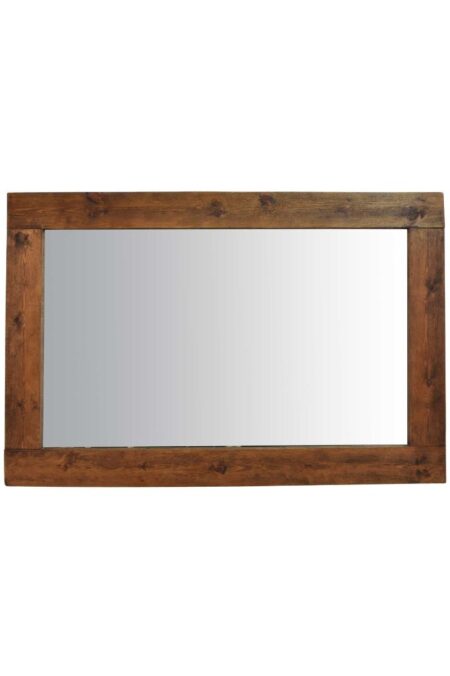 This dark natural wood mirror is available to purchase here at The Mirror Man