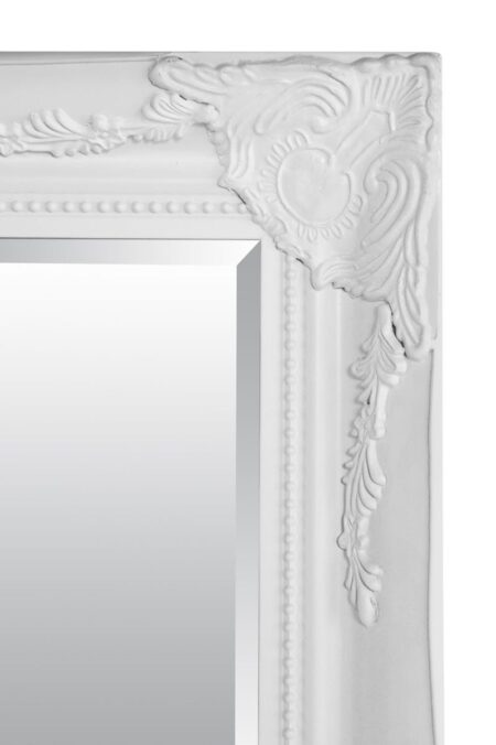 This white full length wall mirror is available to purchase here at The Mirror Man