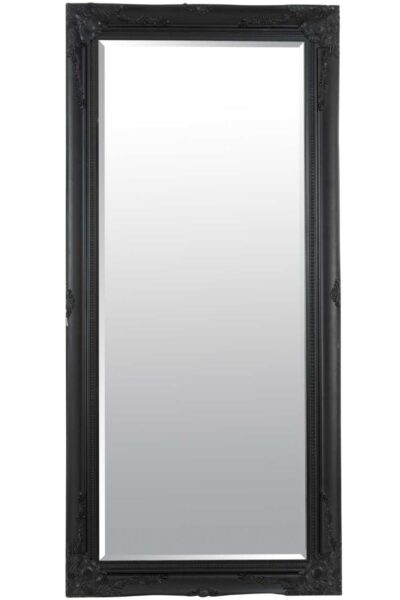 Black Full Length Leaner Mirror - 170x79cm - Monksilver View2