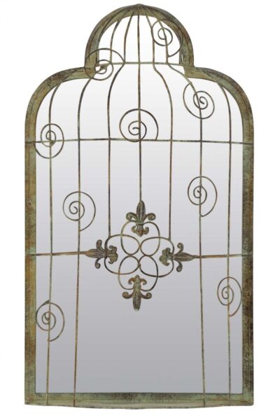 Bird Cage Garden Mirror - 70x40cm - Seaton View2