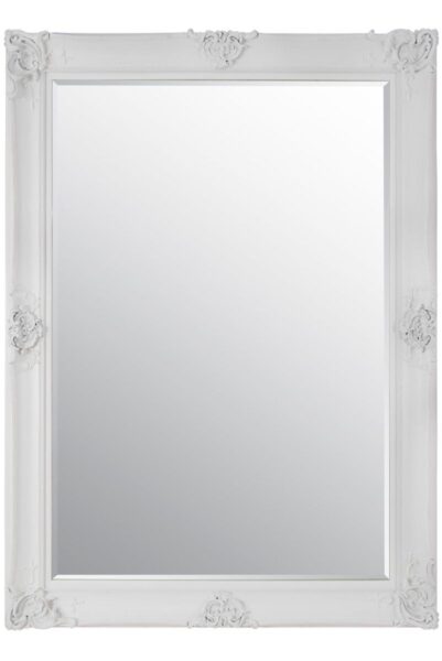 White Baroque Mirror - 213x152cm - Winscombe View2