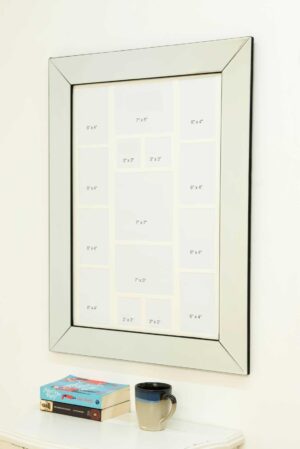This mirrored multi-picture frame is available to purchase here at The Mirror Man