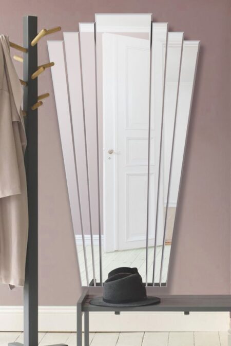 This art deco fan mirror is available to purchase here at The Mirror Man