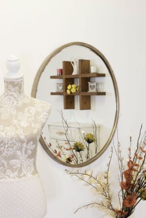 This round elegant bathroom mirror is available to purchase here at The Mirror Man