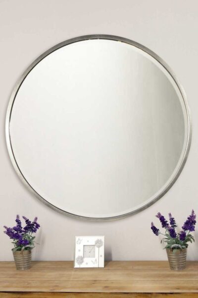 Round Bevelled Edge Mirror - 100x100cm - Wedmore View1