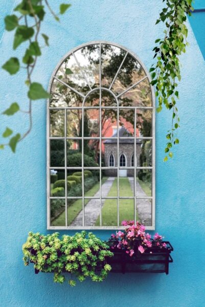 Victorian Garden Mirror - 79x51cm - Honiton View1