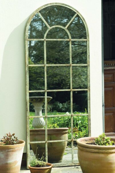 Arched Metal Mirror - 140x56cm - Honiton View3
