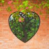 This heart shaped garden mirror is available to purchase here at The Mirror Man