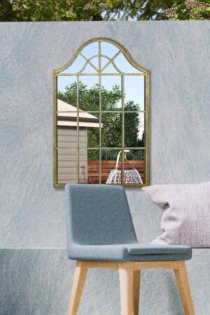 This arched window pane mirror is available to purchase here at The Mirror Man