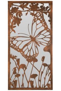Faunwood 118x58cm Butterfly Art Garden Mirror