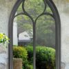 This outdoor gothic mirror is available to purchase here at The Mirror Man