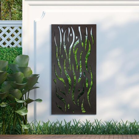 This extra large metal garden wall art is available to purchase here at The Mirror Man