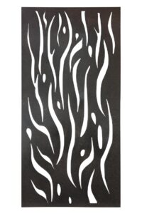 Fitzpaine 180x90cm Extra Large Metal Flame Design Outdoor Wall Art