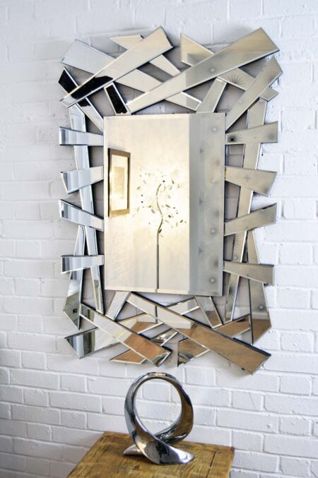 This abstract mirror is available to purchase here at The Mirror Man