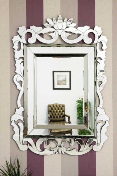 Venetian Glass Mirror - 135x99cm - Wincanton View1