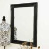 Monksilver 110x79cm Black Wall Mirror