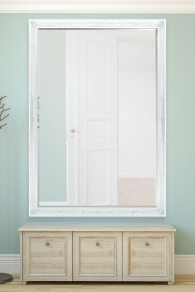 Extra Large White Mirror - 201x140cm - Cheriton View1