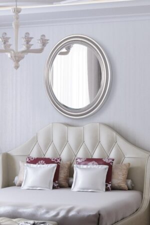This bevelled round mirror is available to purchase here at The Mirror Man