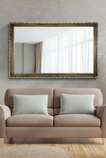 This large gold patterned mirror is available to purchase here at The Mirror Man