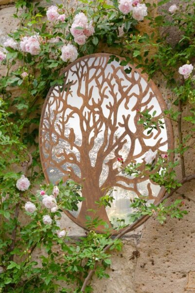 Tree Design Mirror - 60x60cm - Lustleigh View1