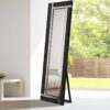 This black frame free standing mirror is available to purchase here at The Mirror Man