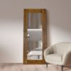 This full length natural wood mirror is available to purchase here at The Mirror Man
