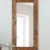 This wood leaner mirror is available to purchase here at The Mirror Man
