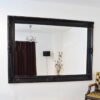This black leaning mirror is available to purchase here at The Mirror Man