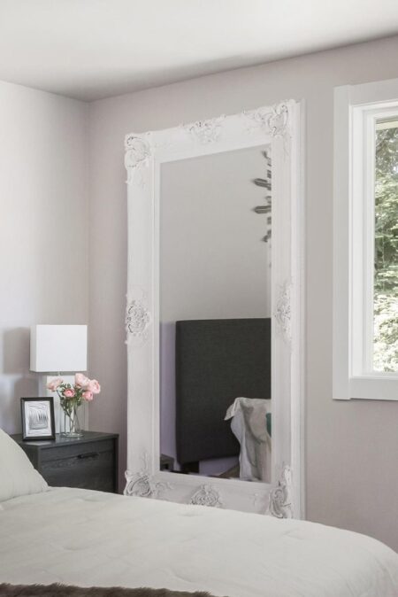 This white french mirror is available to purchase here at The Mirror Man
