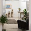 This large frameless wall mirror is available to purchase here at The Mirror Man