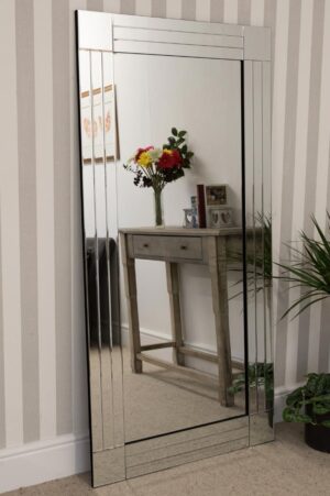 This frameless full length wall mirror is available to purchase here at The Mirror Man