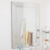 This large frameless bathroom mirror is available to purchase here at The Mirror Man