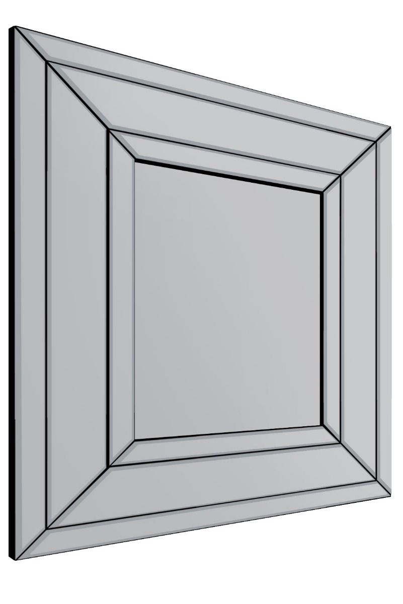 Salisbury 68x58cm Frameless Wall Mirror